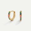 Orecchini Adamina | Orecchini In Oro Hoops Arcobaleno