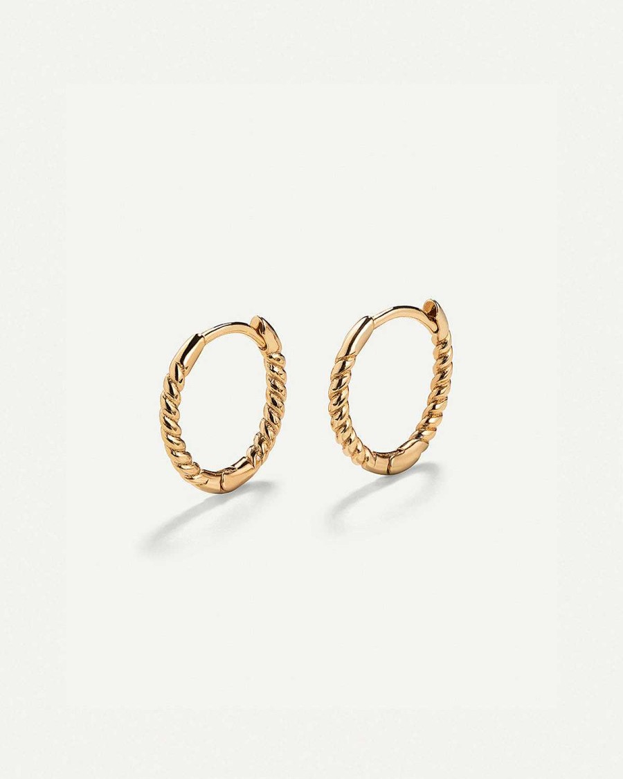 Orecchini Adamina | Orecchini In Oro Hoops Twist