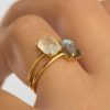 Anelli Adamina | Anello In Oro Con Labradorite Beatriz