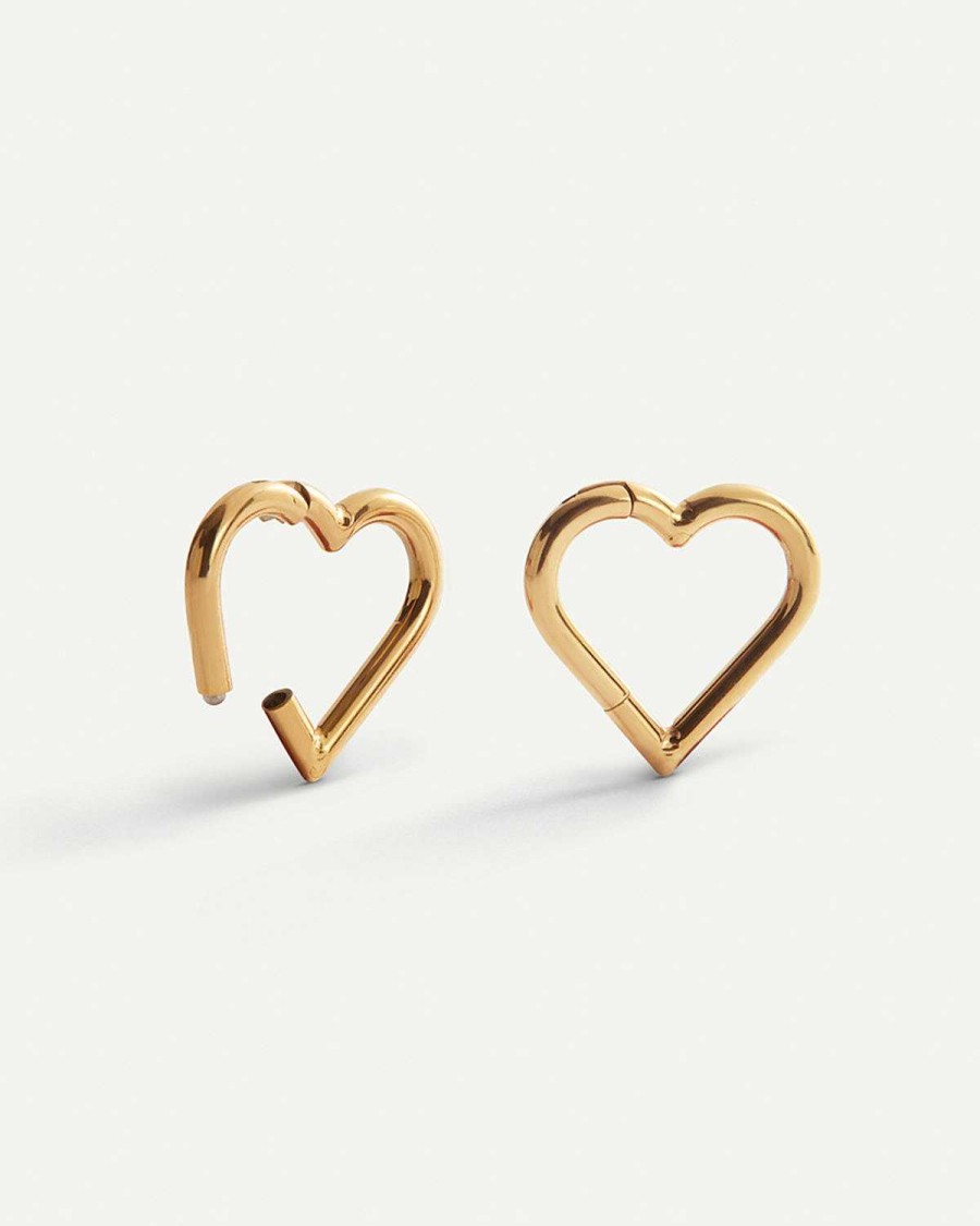 Piercing Adamina | Anello Piercing Cuore Oro