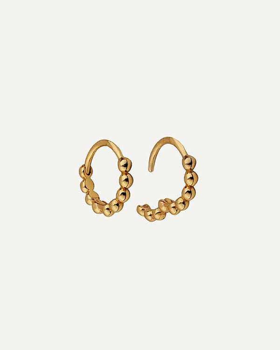 Orecchini Adamina | Orecchini In Oro Con Palline Hoops