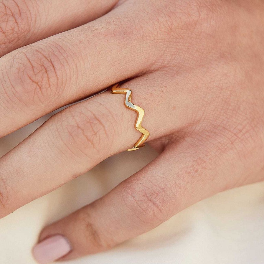 Anelli Adamina | Anillo Zigzag Oro