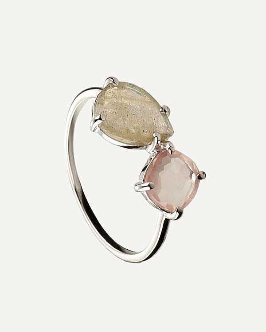 Anelli Adamina | Anillo Mezzanotte Labradorite Argento