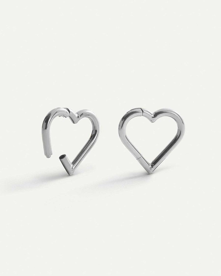 Piercing Adamina | Anello Piercing Cuore Argento