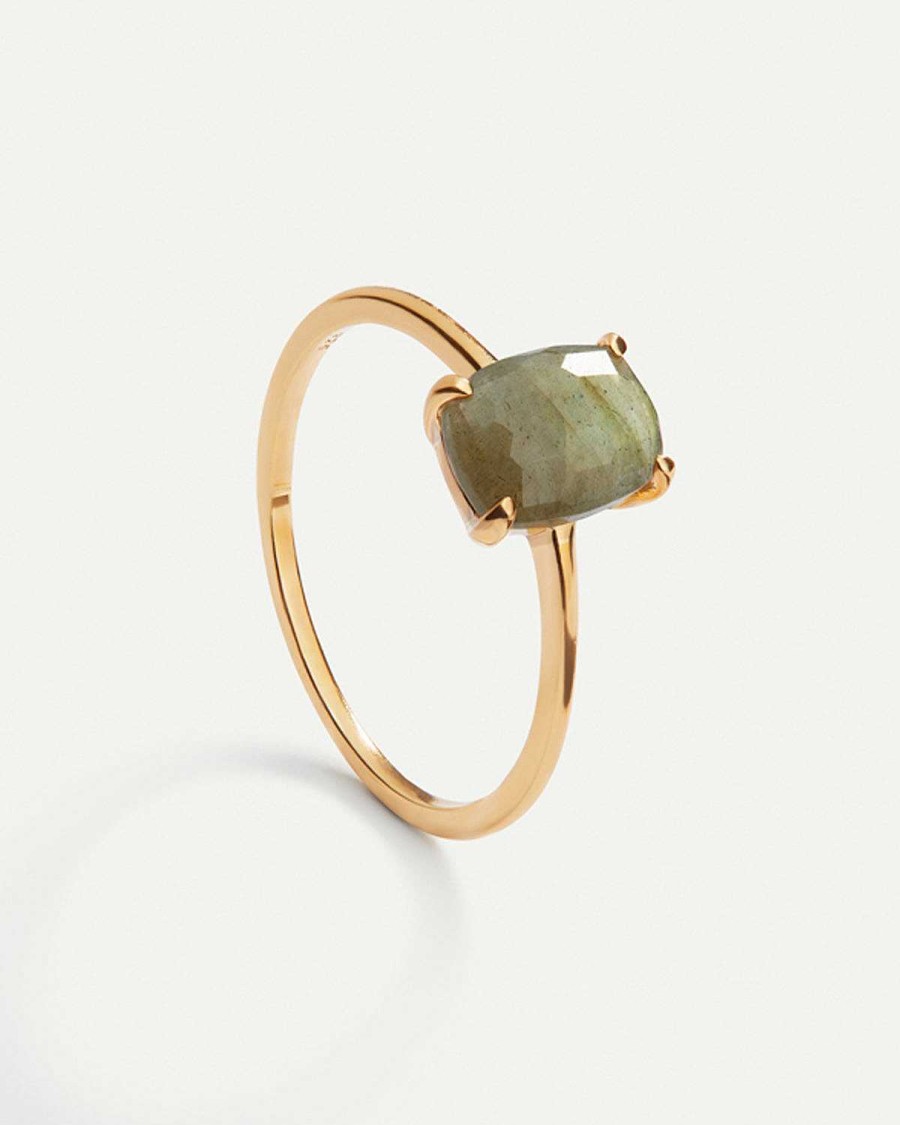 Anelli Adamina | Anello In Oro Con Labradorite Beatriz