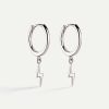 Orecchini Adamina | Pendientes Hoops Ray Argento