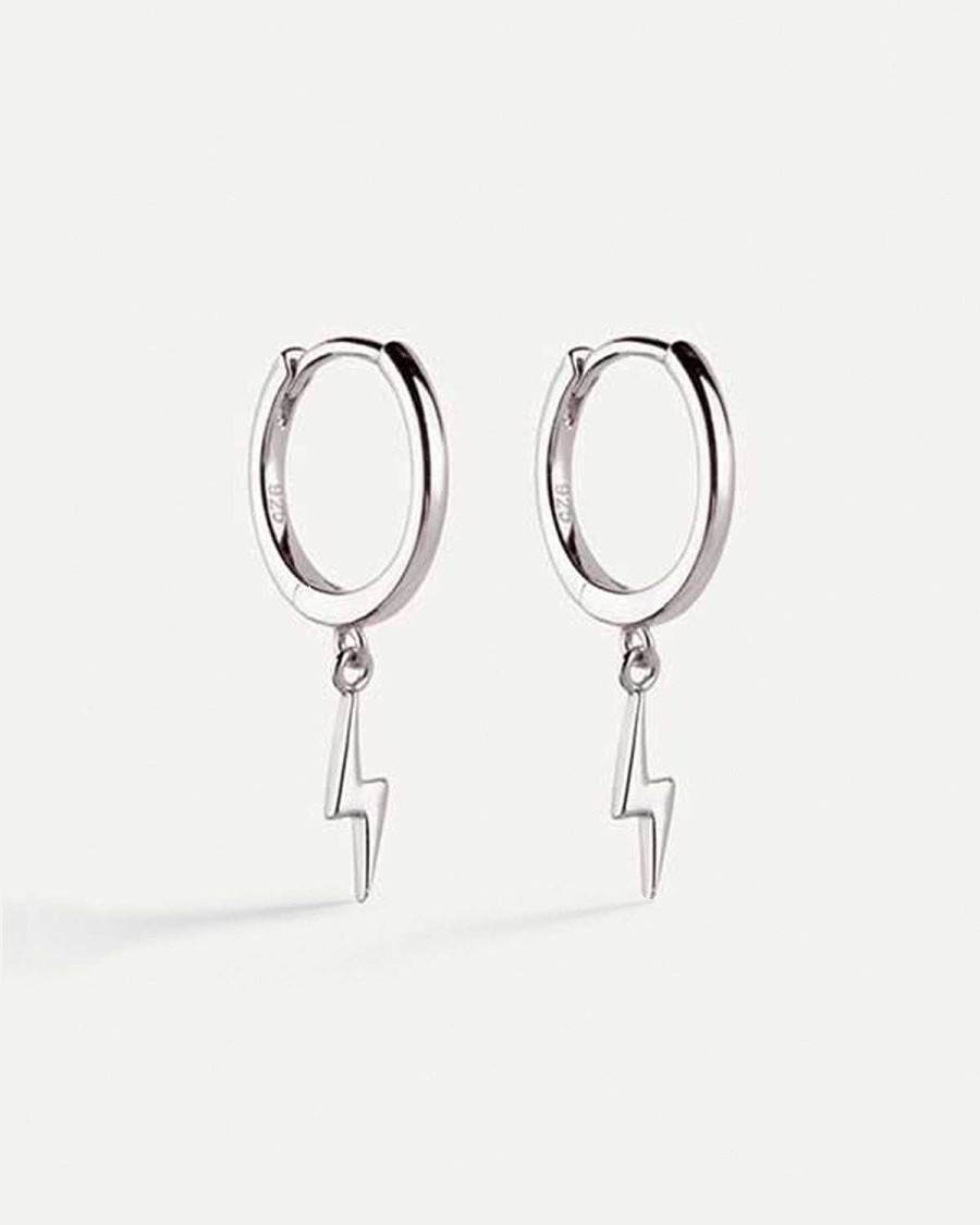 Orecchini Adamina | Pendientes Hoops Ray Argento