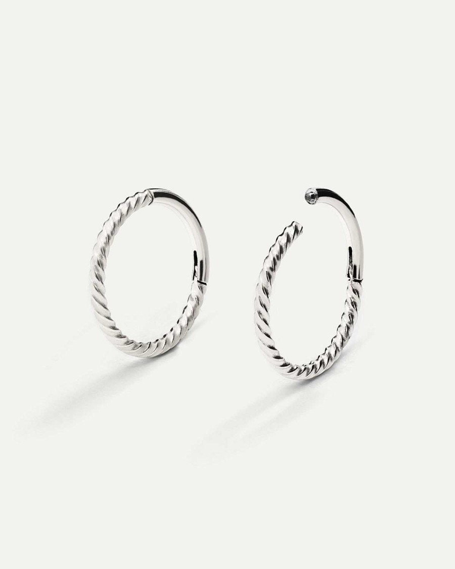 Piercing Adamina | Anello Piercing Xl Twist Argento